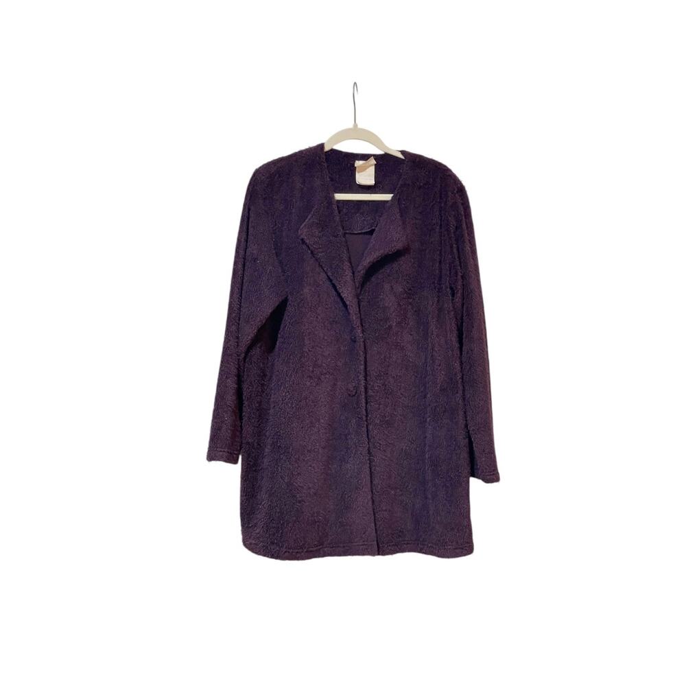 Coccoli Purple Eggplant Cozy Cardigan Size XL
